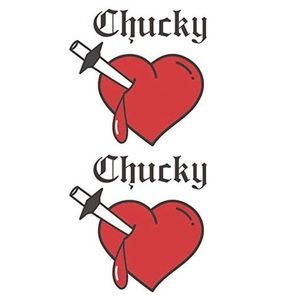 Bride of Chucky pack of 2 temporary tattoos